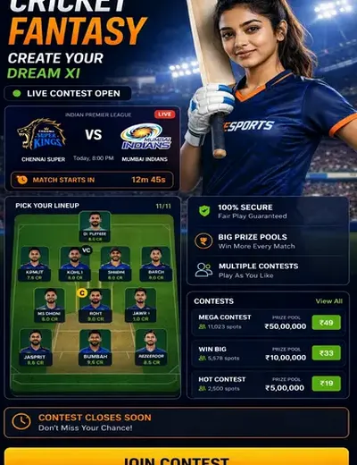 Luckybet77 (lucky bet 77) fantasy cricket & matchday visual 3
