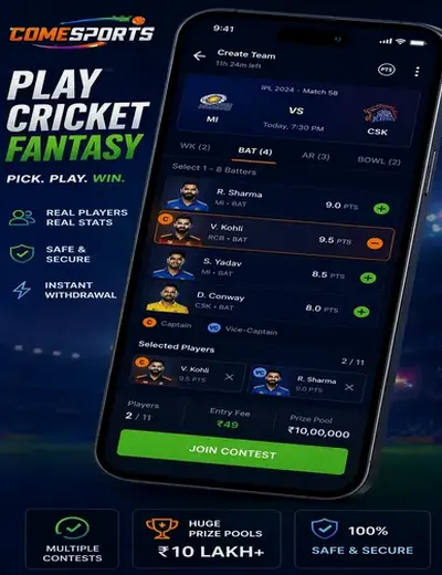 Luckybet77 (lucky bet 77) fantasy cricket & matchday visual 2